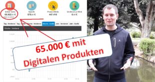 Lars Pilawski Online Geld verdienen 65000€ Einnahmen mit digitalen Produkten