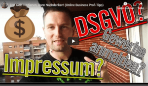 dsgvo impressum gewerbe anmelden online marketing