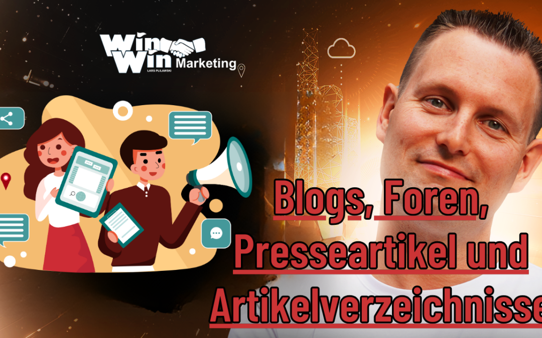 💥Traffic Quellen: Blogs, Foren, Presseartikel und Artikelverzeichnisse | Lars erklärt